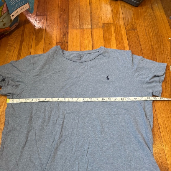 polo by ralph lauren grey short sleeve t shirt - Picture 3 of 6